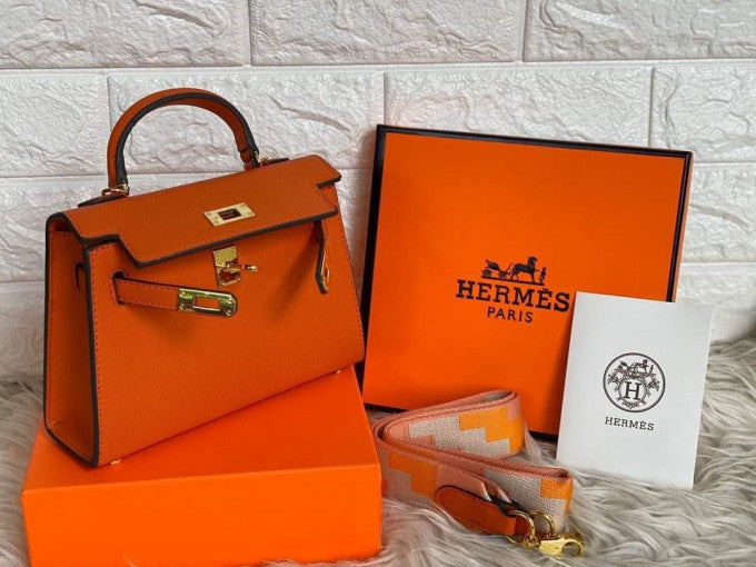 Sac HERMES Kelly 22 Orange