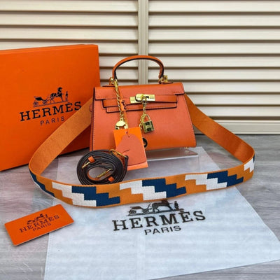 Sac HERMES Kelly 22 Orange