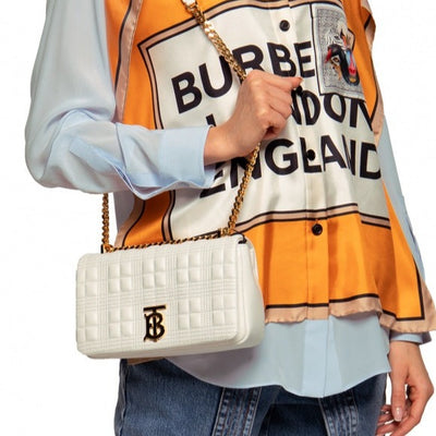 Sac Burberry Lola Bag Blanc