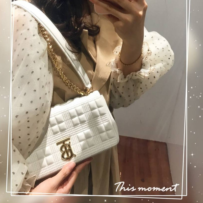 Sac Burberry Lola Bag Blanc