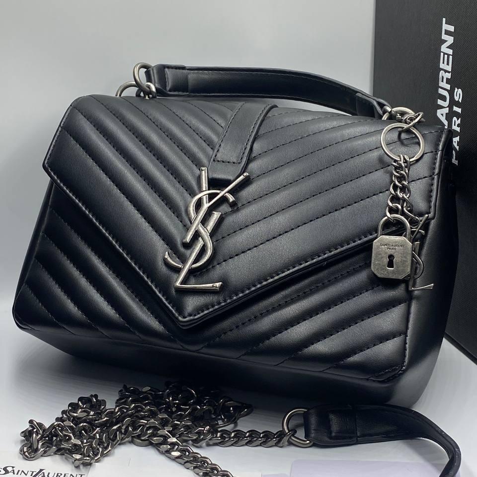 Sac à Main YSL Monogram Noir/Silver