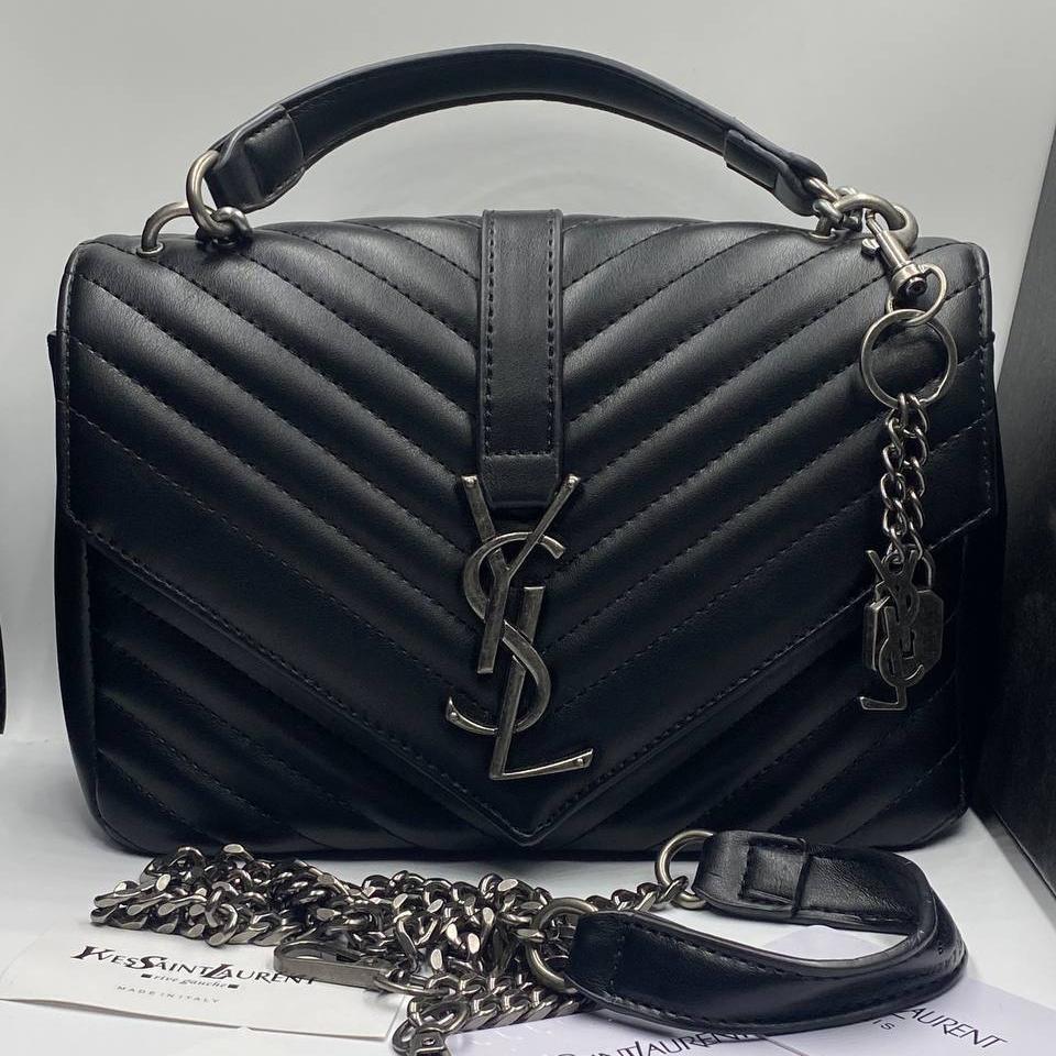 Sac à Main YSL Monogram Noir/Silver