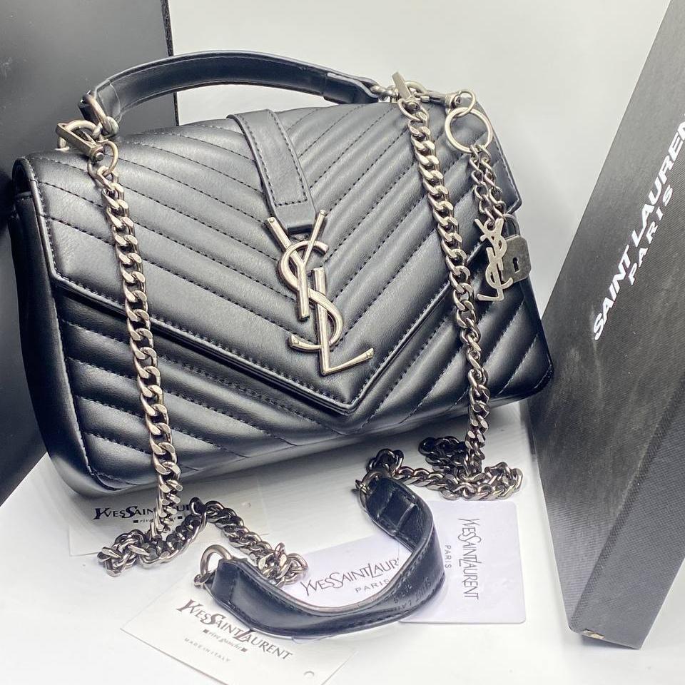 Sac à Main YSL Monogram Noir/Silver