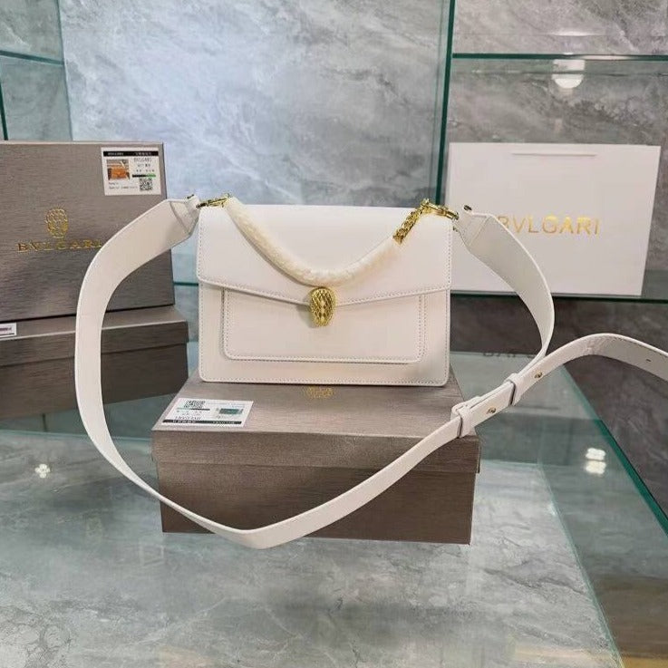 Sac Bvlgari Serpenti Classic Blanc